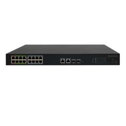 16 Port Managed ePOE Switch (8FE ePOE/2GE Combo)